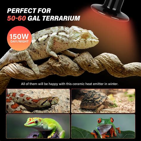 Snapklik 150W Ceramic Heat Emitter Reptile Heat Bulbs Ceramic