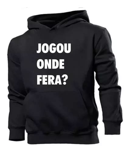 Blusa De Frio Agasalho Moletom Logo Estampa Jogo Onde Fera