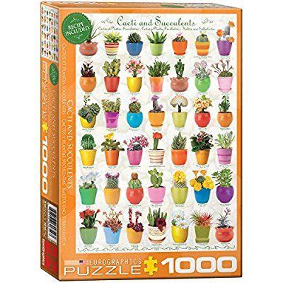 Eurographics Cacti And Succulents Jigsaw Puzzle 1000 Piece Jigsaw