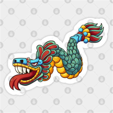 Quetzalcoatl Feathered Serpent God Cartoon Vector Clip Art Clip Art