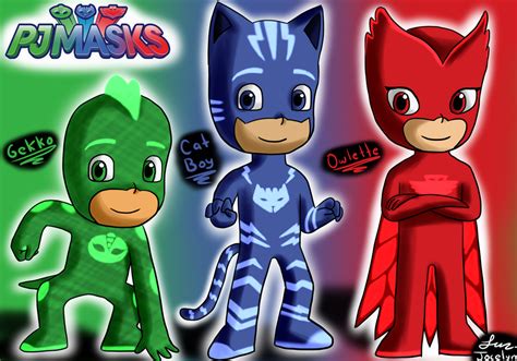 Pj Masks Heroes En Pijamas By Jocelynminions On Deviantart