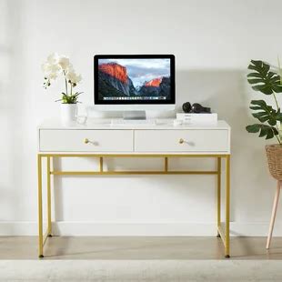 Wayfair | White Desks You'll Love in 2022 White Desk Office, Wood ...