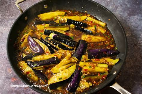 Yu Xiang Qie Zi Eggplant With Spicy Garlic Sauce Homenaturallymade