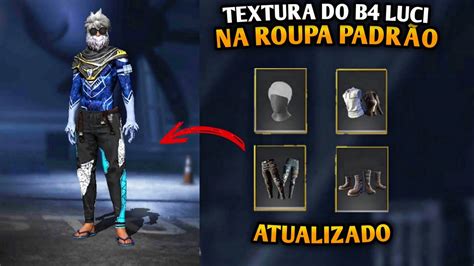 Textura Da Skin Do B Luci Na Roupa Padr O Atualizado Youtube