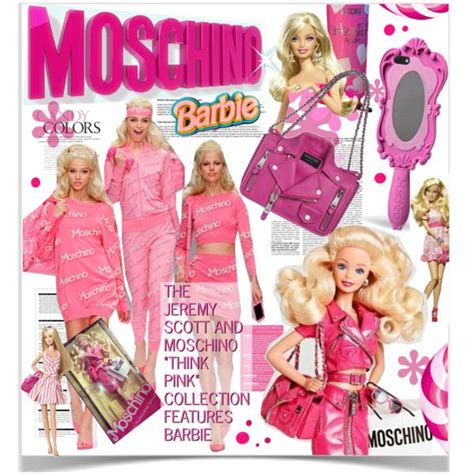 A Magazine Cover With Barbie Dolls In Pink Outfits And Purses On The