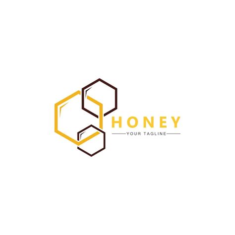 Premium Vector Honey Comb Logo Icon Bees Vector Design