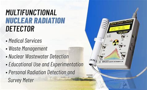 Geiger Counter Digital Professional Model Gca W External Wand