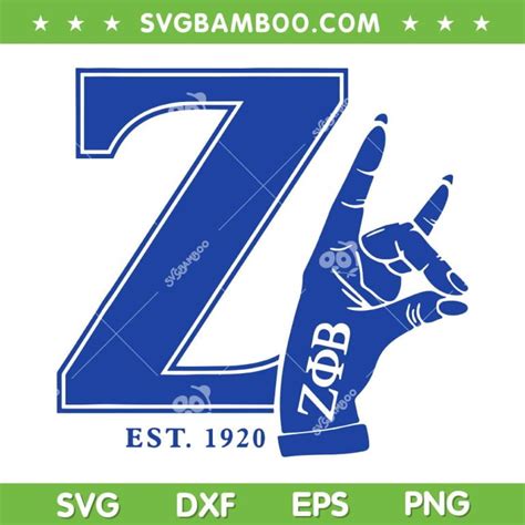 Zeta Phi Beta Sorority Est 1920 SVG PNG