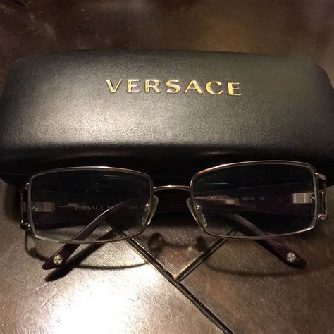 Versace prescription glasses plum colored