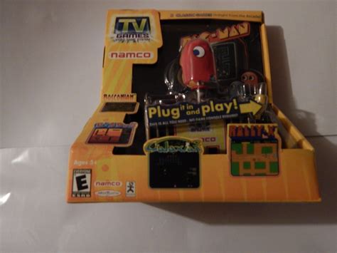 Jakks Pacific Plug And Play Tv Games Namco 5 In 1 Arcade Classics Ebay