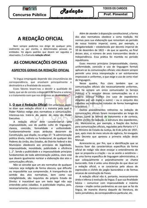 Redação Para Concurso Público Pronta RETOEDU