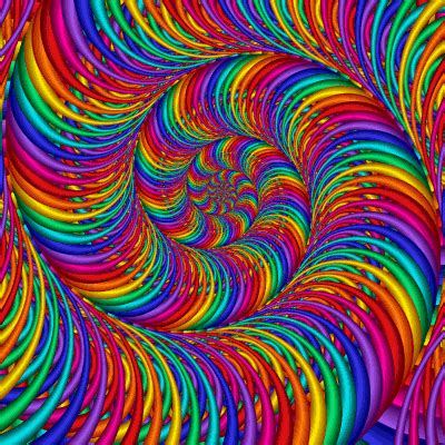 Psychedelic Slinky trippy gif animated psychedelic colorful neon art ...