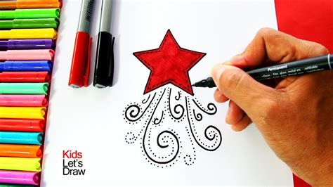 C Mo Dibujar Una Estrella De Navidad Decorar Tarjetas Navide As How