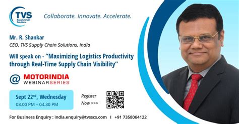 TVS Supply Chain Solutions on LinkedIn: #supplychainleader #motorindia #logisticssolutions # ...