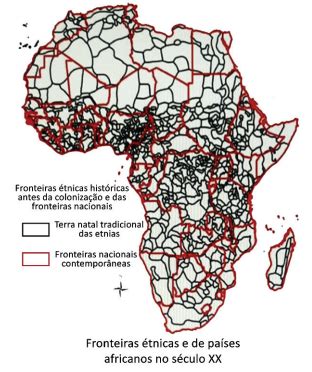 Quest O O Mapa Do Continente Africano A Seguir Reproduz As Fronteiras