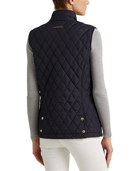 Lauren Ralph Lauren Womens Crest Quilted Vest And Reviews Coats