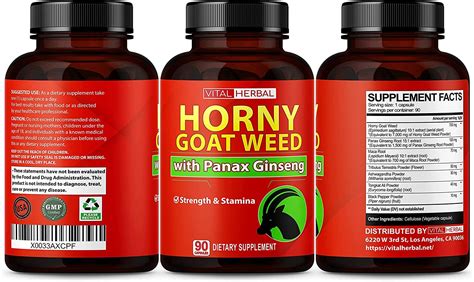 Ultra Horny Goat Weed With Panax Ginseng Capsules Mg Strength