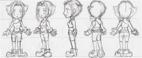 Female Character Turnaround by ALH-Art on DeviantArt