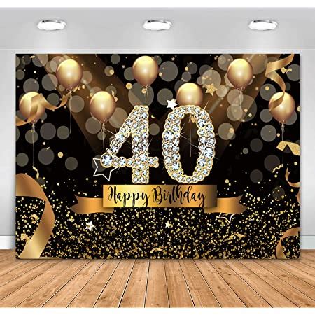 Amazon Th Birthday Backdrop Banner Large Fabric Happy Birthday