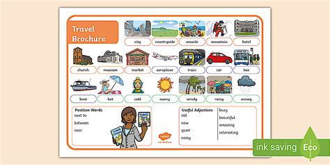 KS1 Travel Brochure Word Mat Teacher Made Twinkl