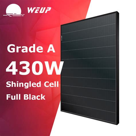 430W Full Black Shingled Monocrystalline Perc Solar Module China