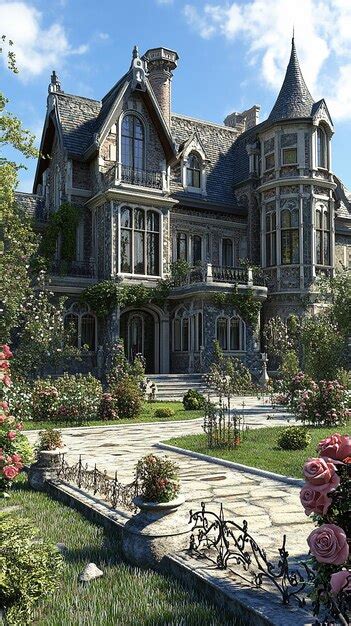 QuotGrand Victorian Manor With Classic Mansion Charmquot Premium AI