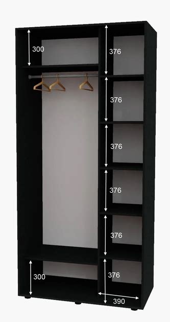 Шкаф-купе двухдверный Алекса 110*60*220 см Антрацит 2 двери ДСП ...