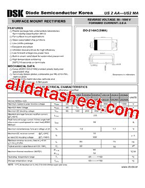 Us Ja Datasheet Pdf Diode Semiconductor Korea