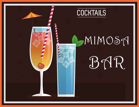 Mimosa Bar Sign Printable Free | Printable AT A GLANCE