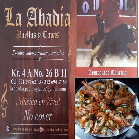 La Abadia Paellas Y Tapas Bogot La Macarena Restaurant