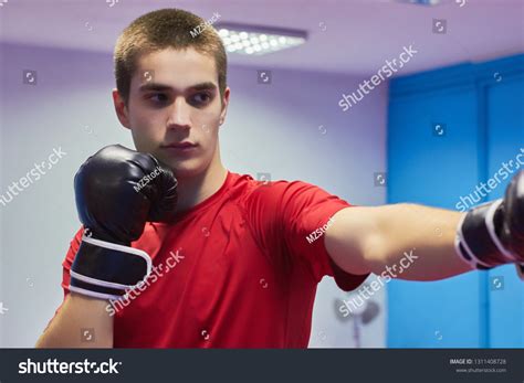 Man Naked Torso Boxing Gloves Sideon Stock Photo 1311408728 Shutterstock