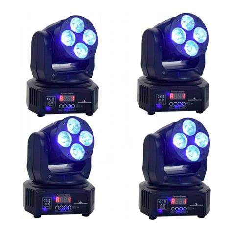 Cabeza Movil Led Wash Rgbwauv Disco Robotica Dmx Luces