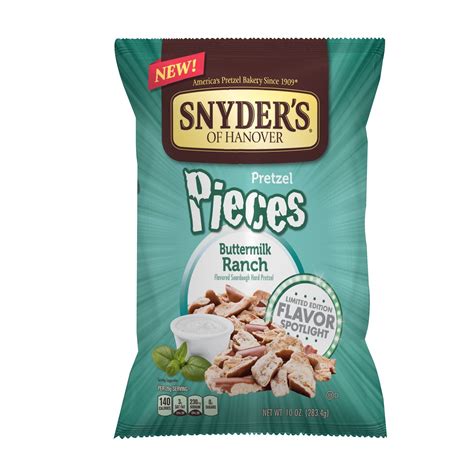 Snyder S Of Hanover Buttermilk Ranch Pretzel Pieces Limited Edition 10