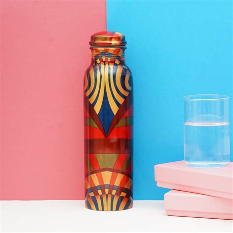 Craft Trade Copper Water Bottle 1 Liter Pure Copper Bottle 1000 ML