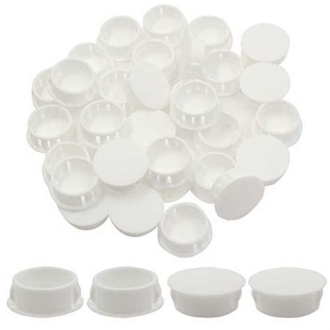 Getuscart Zorfeter 30 Pcs White Hole Plugs 25mm 1 Inch Plastic Panel