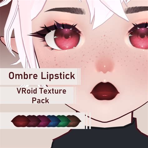 Ombre Lipstick VRoid Texture Pack Mooshibee BOOTH