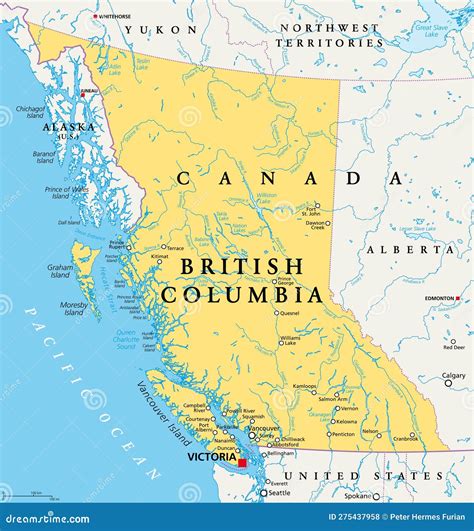 Canada Political Map Vector Illustration | CartoonDealer.com #104393726