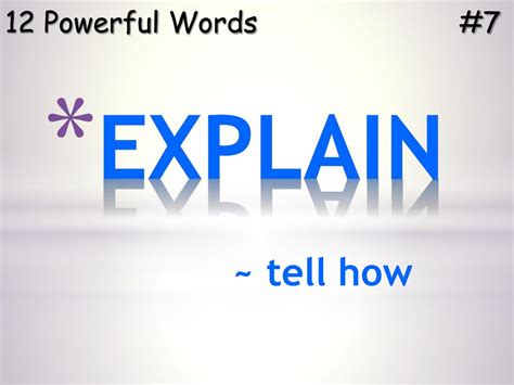 Ppt 12 Powerful Words Powerpoint Presentation Free Download Id1969470