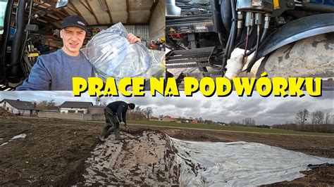 PRACE NA PODWÓRKUWYMIANA LINEK W NHAgro Dniówka 324 YouTube