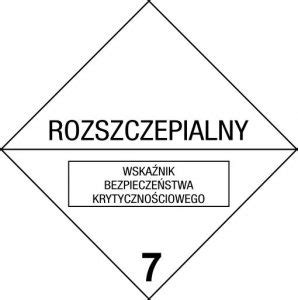 Materia Y Promieniotw Rcze Materia Rozszczepialny Klasa Znak Adr Bhp