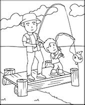 Father With Son Coloring Sheet