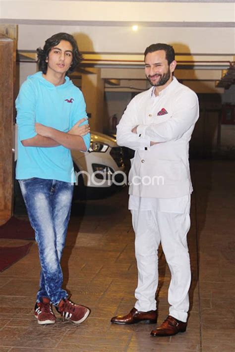 Saif Ali Khan And Son Ibrahim Couldnt Stop Twinning During Birthday