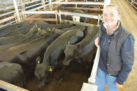 Timboons Makayla Hein Sold Her First Pen Of Cattle At Mortlake The