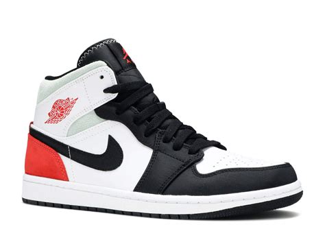 Air Jordan 1 Mid 'Black Toe Union' Grade School Sneakers BQ6931-100 ...