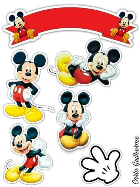 Pin De Mariana Medeiros Em A Mickey E Minnie Mouse Bolo Mickey Kit