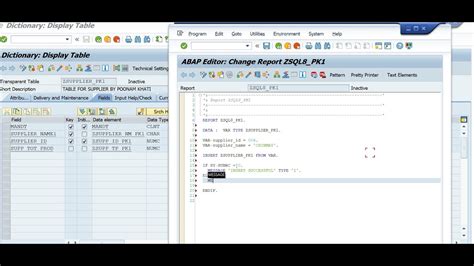 INSERT Operation In SAP ABAP YouTube