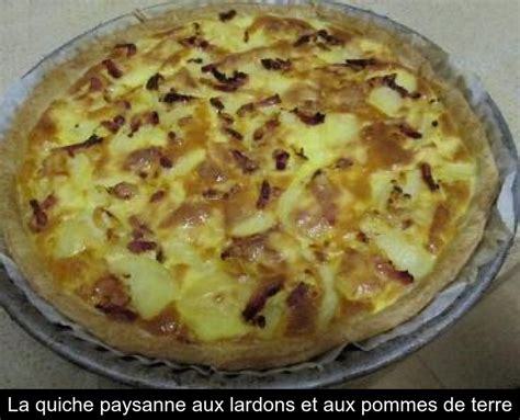 Recette Tarte Aux Pommes De Terre Et Lardons Mc Sur Les P Tits