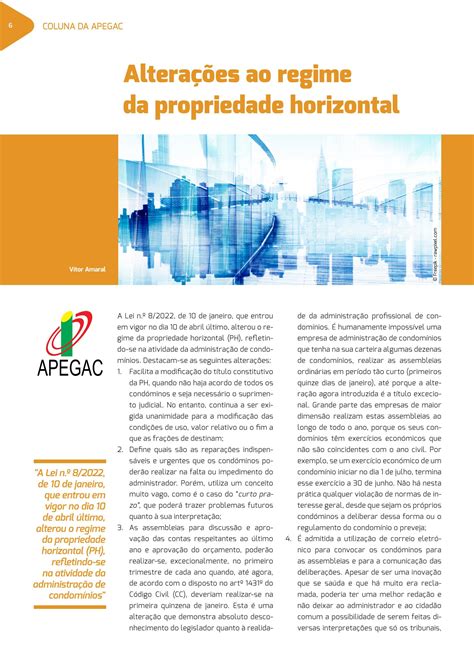 Alterações Ao Regime Da Propriedade Horizontal By Cie Issuu