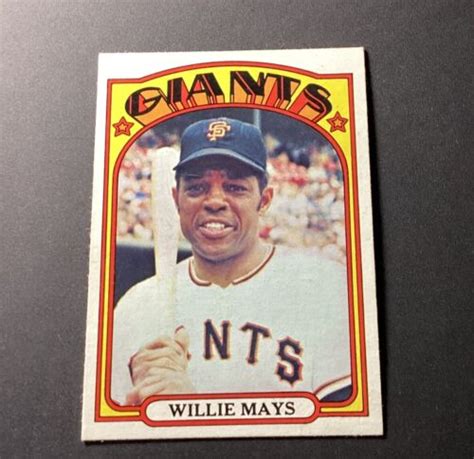 1972 TOPPS 49 WILLIE MAYS GIANTS EX To EX MT SEE SCAN THANKS EBay