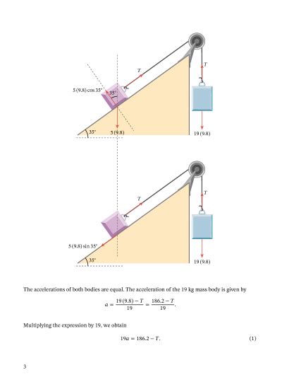 Lesson Applications Of Newtons Second Law Inclined Pulley Nagwa